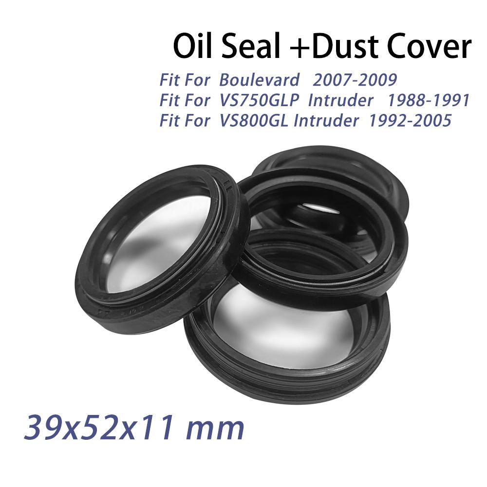 Front Fork Oil Seal 39x52x11 Dust Seal Fit for Suzuki Boulevard 2007-2009 VS750GLP Intruder 88-91 VS800GL Intruder