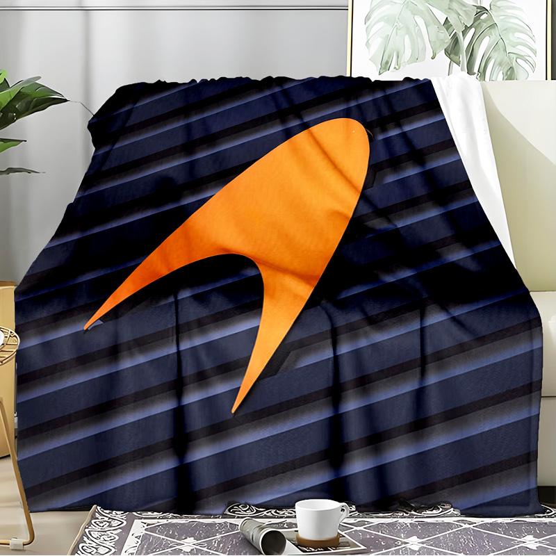 Mc-Laren Blanket Flannel Throw for Sofa, Travel, Camping, Livingroom, Office, Chair and Bed Soft and Warm Holiday Birthday gifts