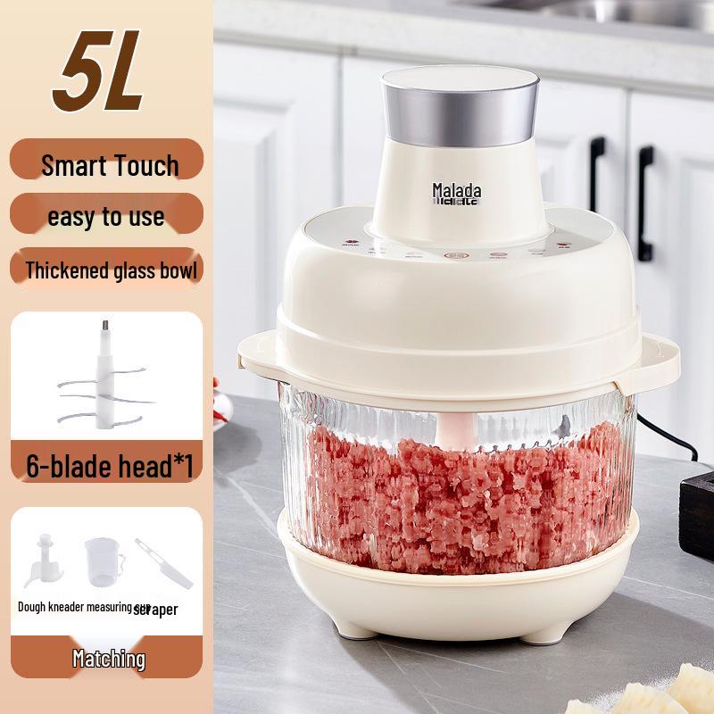 Wanlida 5L Smart Touch Meat Grinder & Dough Mixer Food Processor