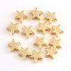10pcs Copper Beads Charms Cross Heart Star Moon Beads Plated Crafts Color Retention Beads for Jewelry Making Diy Bracelet Necklace