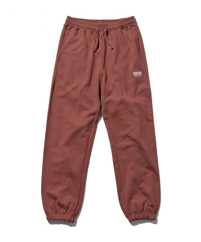 DISCUS ATHLETIC Heavyweight Letter Logo Sweatpants Brick Red
