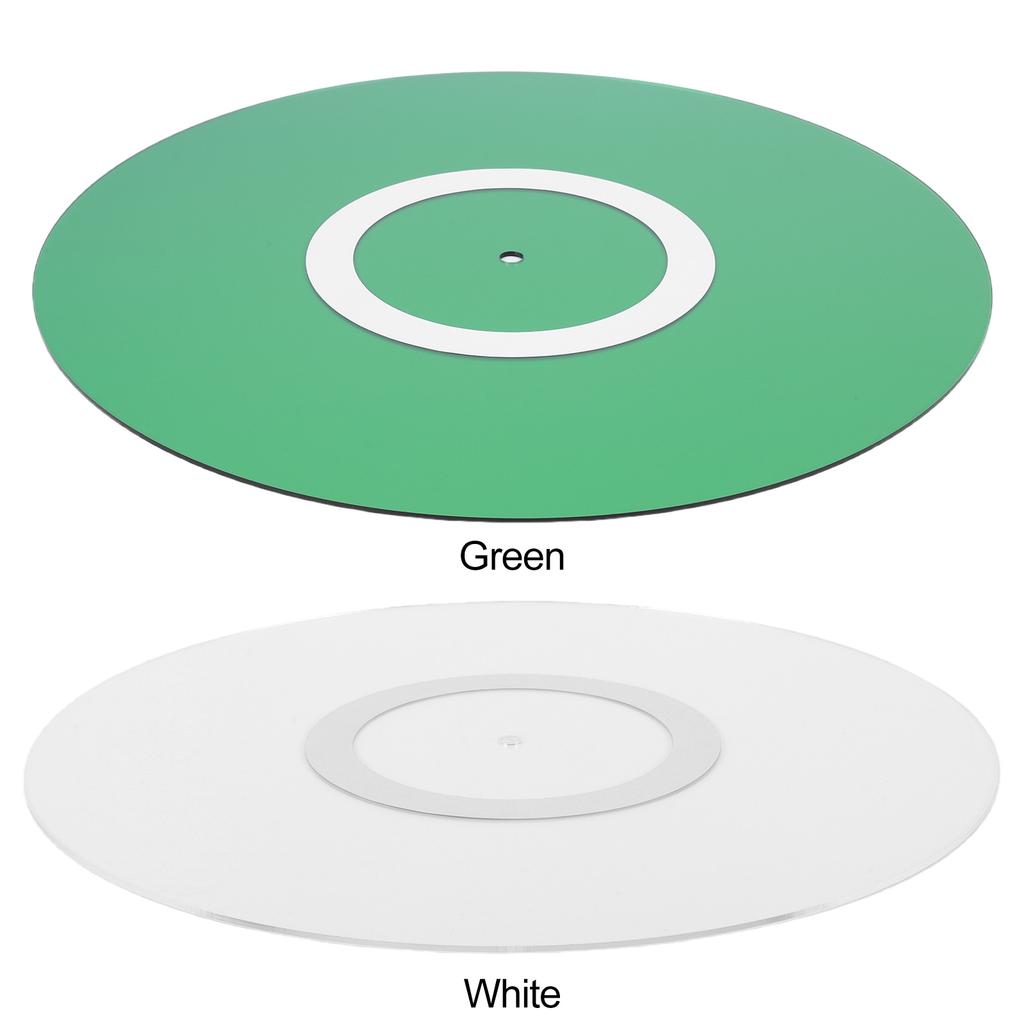 Record Platter Slipmat Anti-Static Acrylic Turntable Mat Low Noise Records Slip Mat for Noise Reduction/Improved Sound Quality