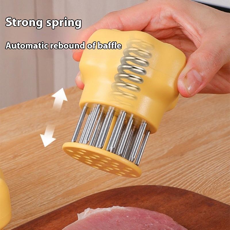 Stainless Steel Cat'S Paw Shape Meat Tenderizer Tender Meat Needle Meat Tenderizer Tool With Needle Meat Hammer Cooking Tool