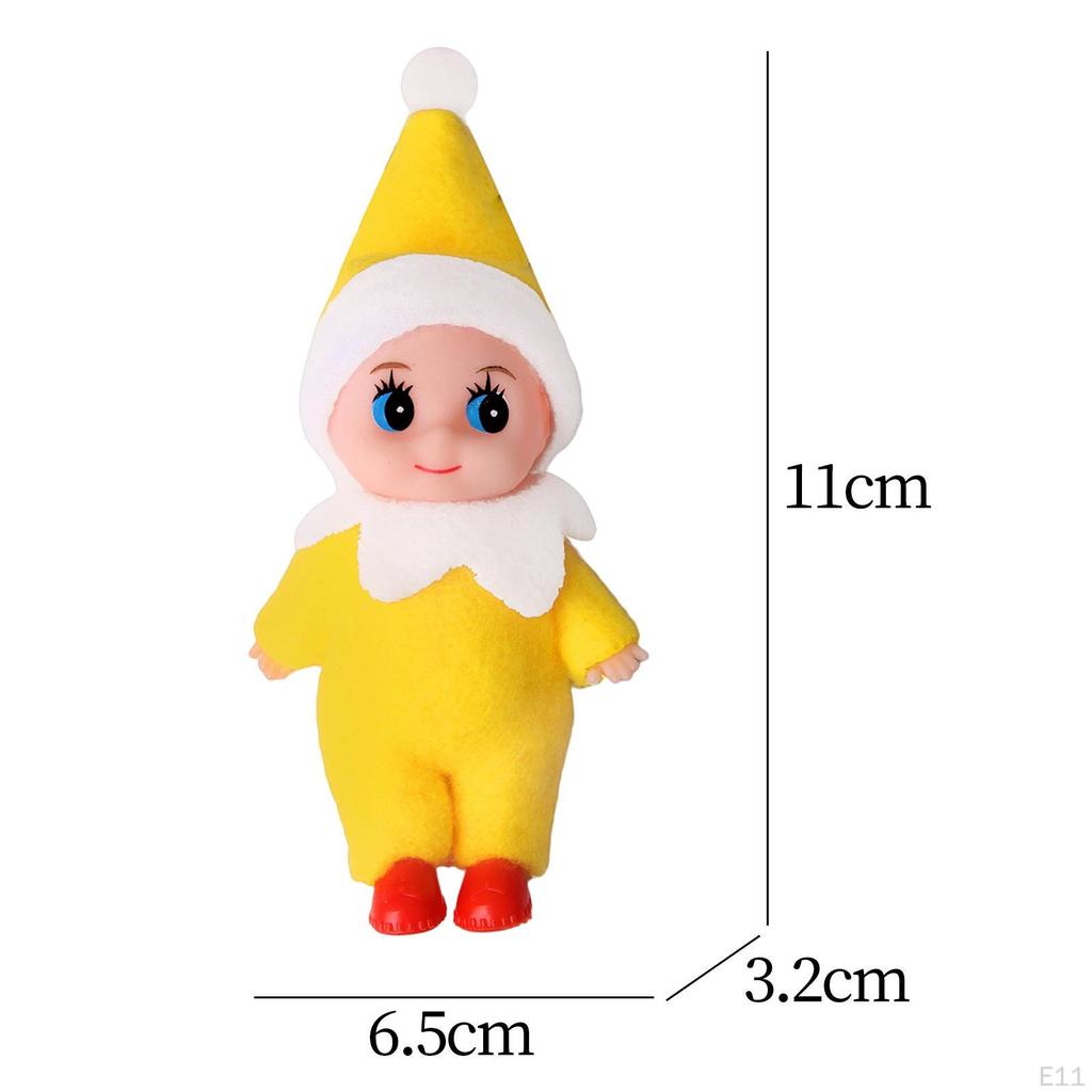 Christmas Elf Decoration Toy Dolls Holiday Ornaments Tiny Xmas