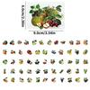 56 Realistic Plant Fruit Transparent Pet Stickers Handbook Diary Diy Stickers