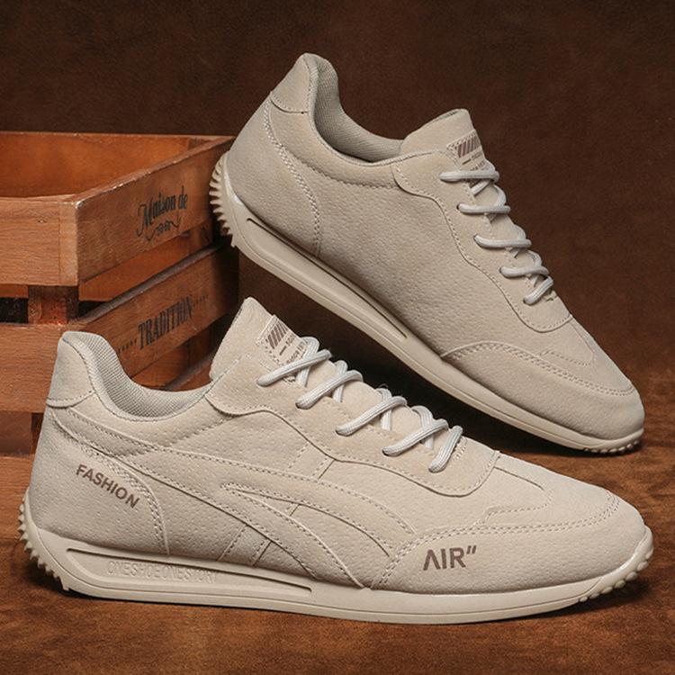 

Spring men s shoes comfortable breathable lace-up running shoes men s platform casual shoes fashion sports trendy shoes 44 темно-коричневого