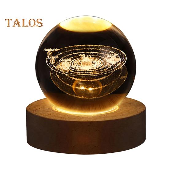 

Ночной светильник в виде Космической звезды, 3D-лампа в виде искусственного хрустального шара, питание от USB, прикроватная лампа со звездным небом, подарок для друзей и семьи 8 cm A