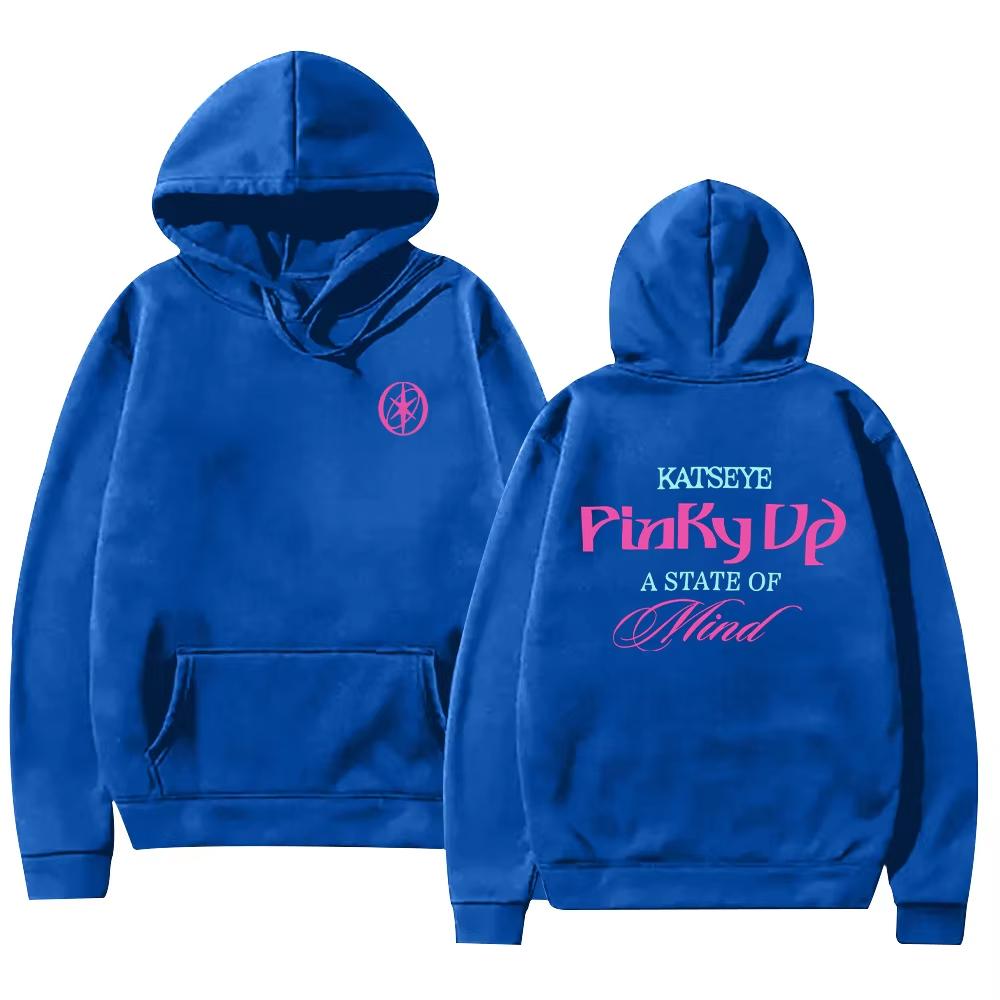 PINKY UP Kpop Katseye Print Hoodies Trendy Men Women Y2k Hoody Sweatshirt Fleece Oversized Loose Cozy and Versatile