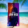 Classic Movie John Wick Microfiber Printed Beach Towel Mountain Climbing Yoga Beach Swimming Running Absorbent Soft Towel