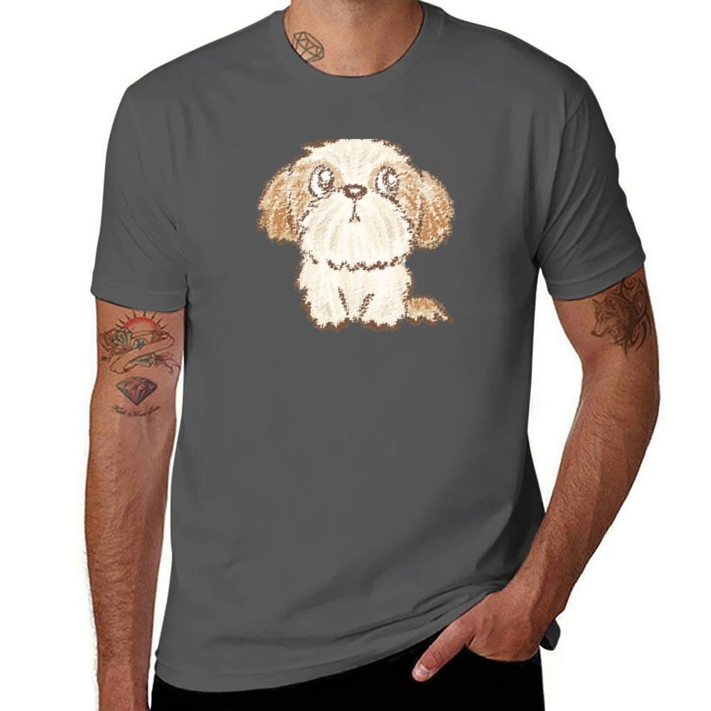 Shih Tzu puppy TShirt Thanksgiving Casual Tee