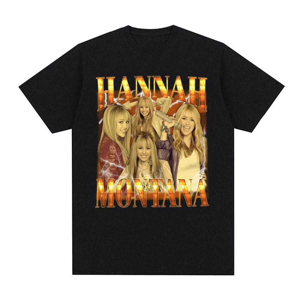 

Limited Vintage Hannah Montana Graphic T Shirt Men Women Fashion Trending Aesthetic T-shirts Cotton Comfort Short Sleeve T-sh... S разноцветный