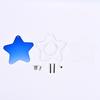 Aesthetic Gradient Color Stars Acrylic Round Metal Badge Holder Anime Character Souvenir Badge Display Storage Dustproof Stand