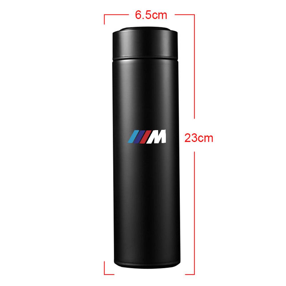 1 Stück BMW Performance M Thermosflasche Smart Cup mit Temperaturanzeige, 304 Edelstahl, vakuumisoliert, intelligenter Becher