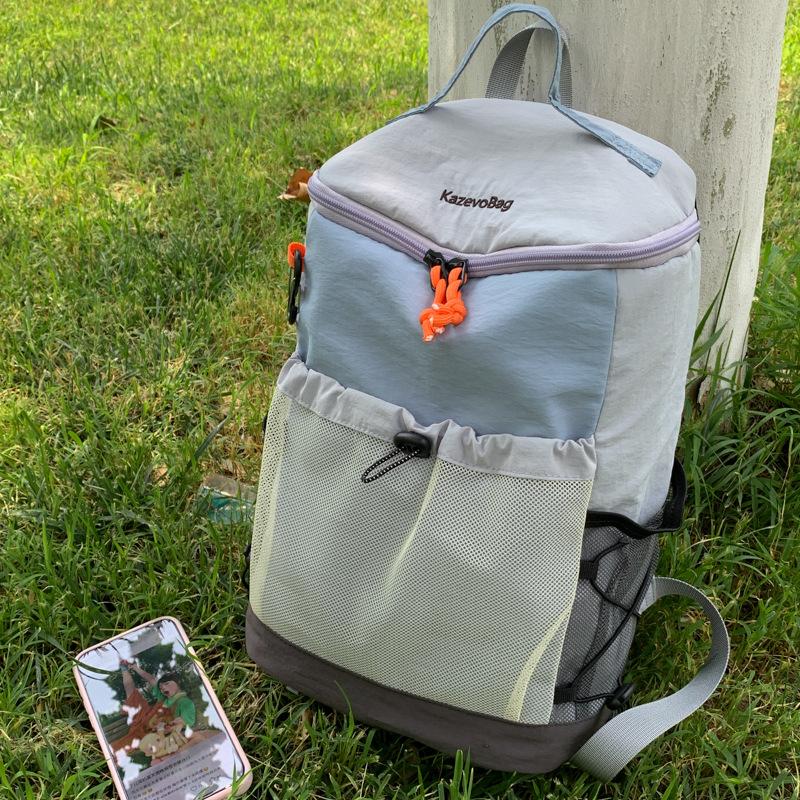 The New Schoolbag Is High-value, Fresh and Sweet, Contrasting Color Splicing Backpack, Couple Lightweight and Large-capacity Backpack.