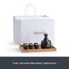 Nanshan Mr. Retro Chinese Black Pottery Warm Wine Set