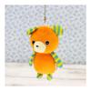 Shinada Drop Plush Bear Keychain (Orange)