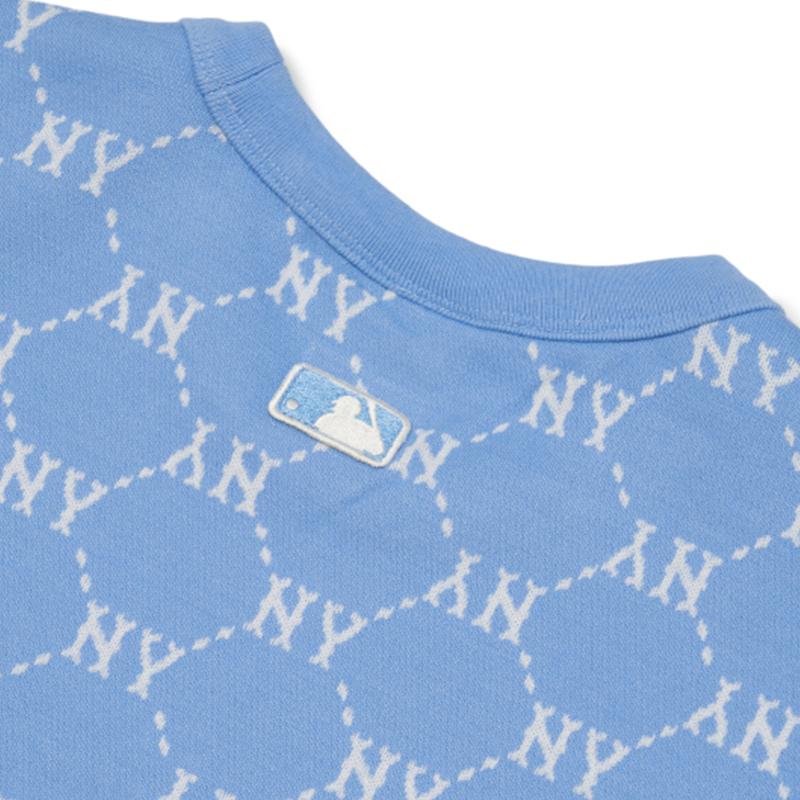 New MLB Base Logo SS22 T Shirt Unisex Blue 3ATSM3023-50BLS