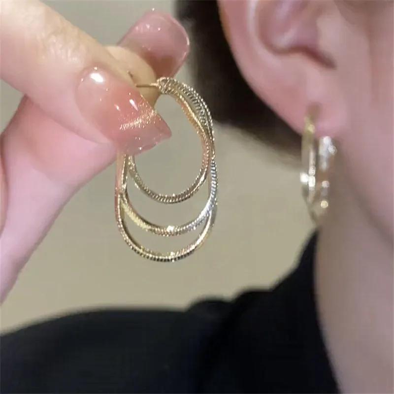 Fashion Trend Unique Design Elegant Exquisite Light Luxury Rhombus Zircon Earrings Female Jewelry Party Premium Gift