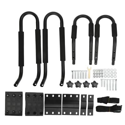 Kayak Tavan Rafı J Şekilli Çubuk Paslanmaya Dayanıklı Metal Kano Taşıyıcı Araba Üst Montajı Sörf Tahtası Yelkenli Tekne için