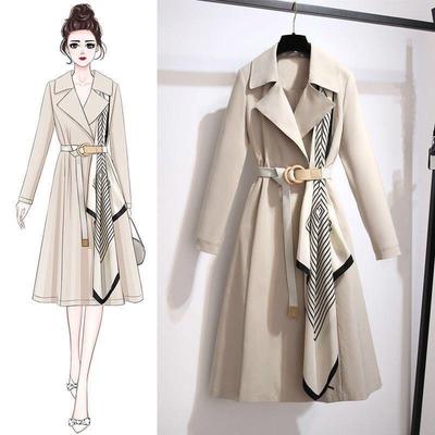 Early Autumn Coat Long Women's Clothing New Western Style Age-reducing Plus Size Loose Slimming Elegant Women's Coat Clothes