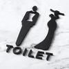 Acrylic Bathroom Door Stereoscopic Pattern Men'S And Women'S Bathroom Signs Public Toilet Signs