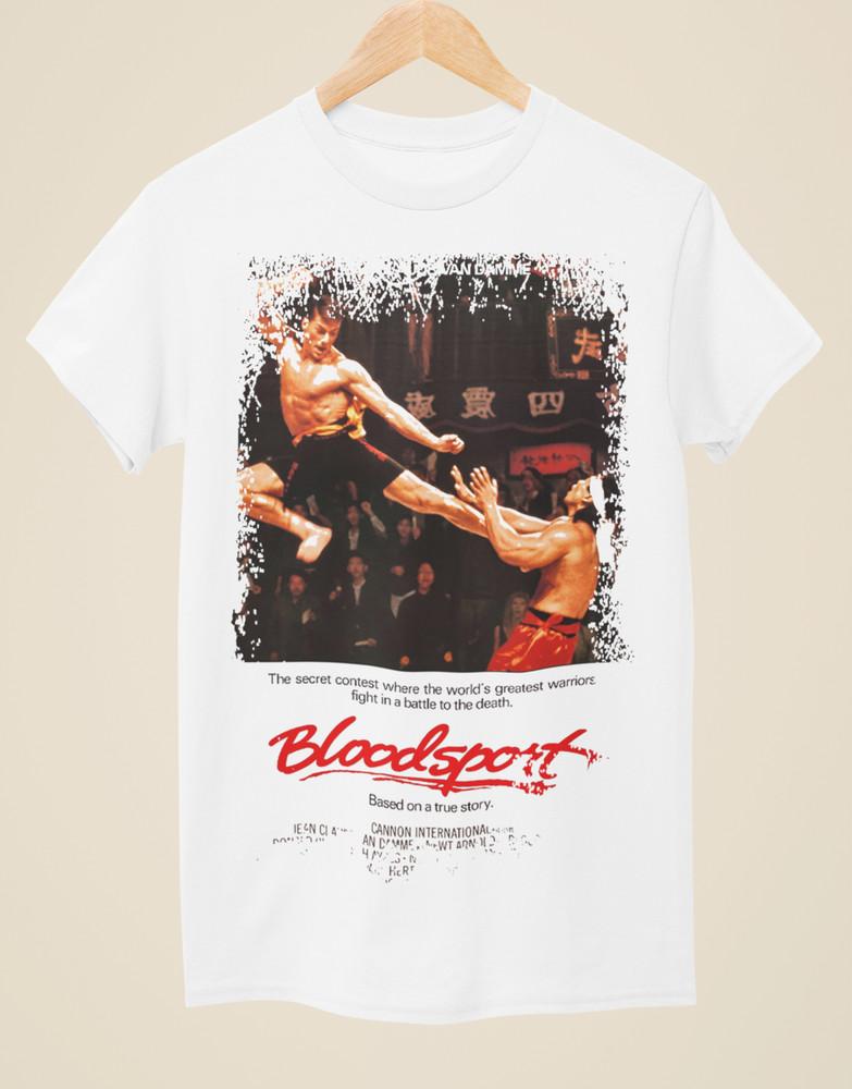 Bloodsport - Movie Poster Inspired Unisex White T-Shirt Unisex T-Shirt XXXXL