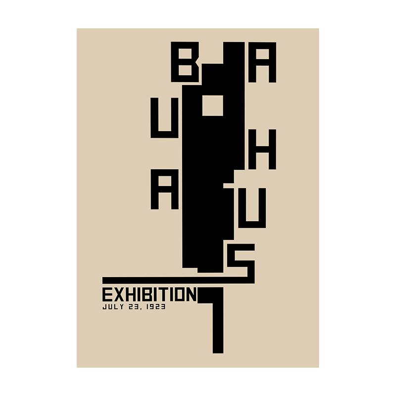 Bauhaus Exhibition Poster Chair Canvas Painting Vintage Bauhaus Print Wall Art Picture for Living Room Cuadros Home Decoration