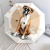 Perro con patrón de Hueso, paraguas de plegado automático, diseño portátil y plegable, 8 varillas, un regalo de Navidad o cumpleaños.