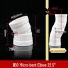 PVC Slightly Bent Elbow Offset Small Angle Drainage Joint Fittings (50-160 Specifications)