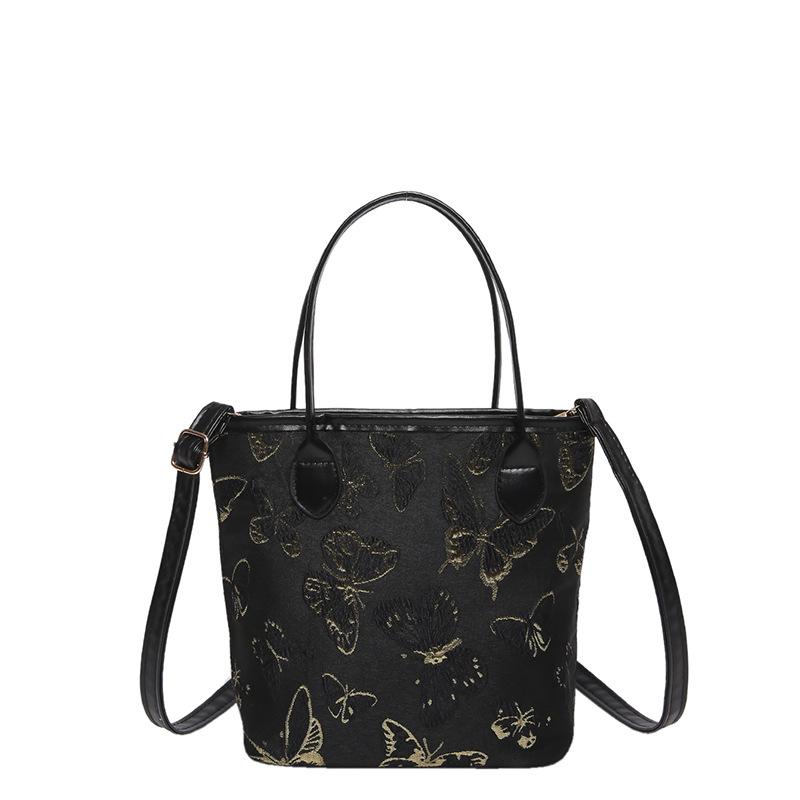 Fashion New Fashion Chinese Style Large Capacity Underarm Bag for Women Trendy Commuting One-shoulder Bucket Bag