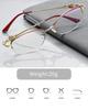 Reading Blue Light Single 750 [NEGISU] Women's Glasses, Stylish, Blocking, Portable, Ultra-Thin Lenses, Vision, Purple/Pink
