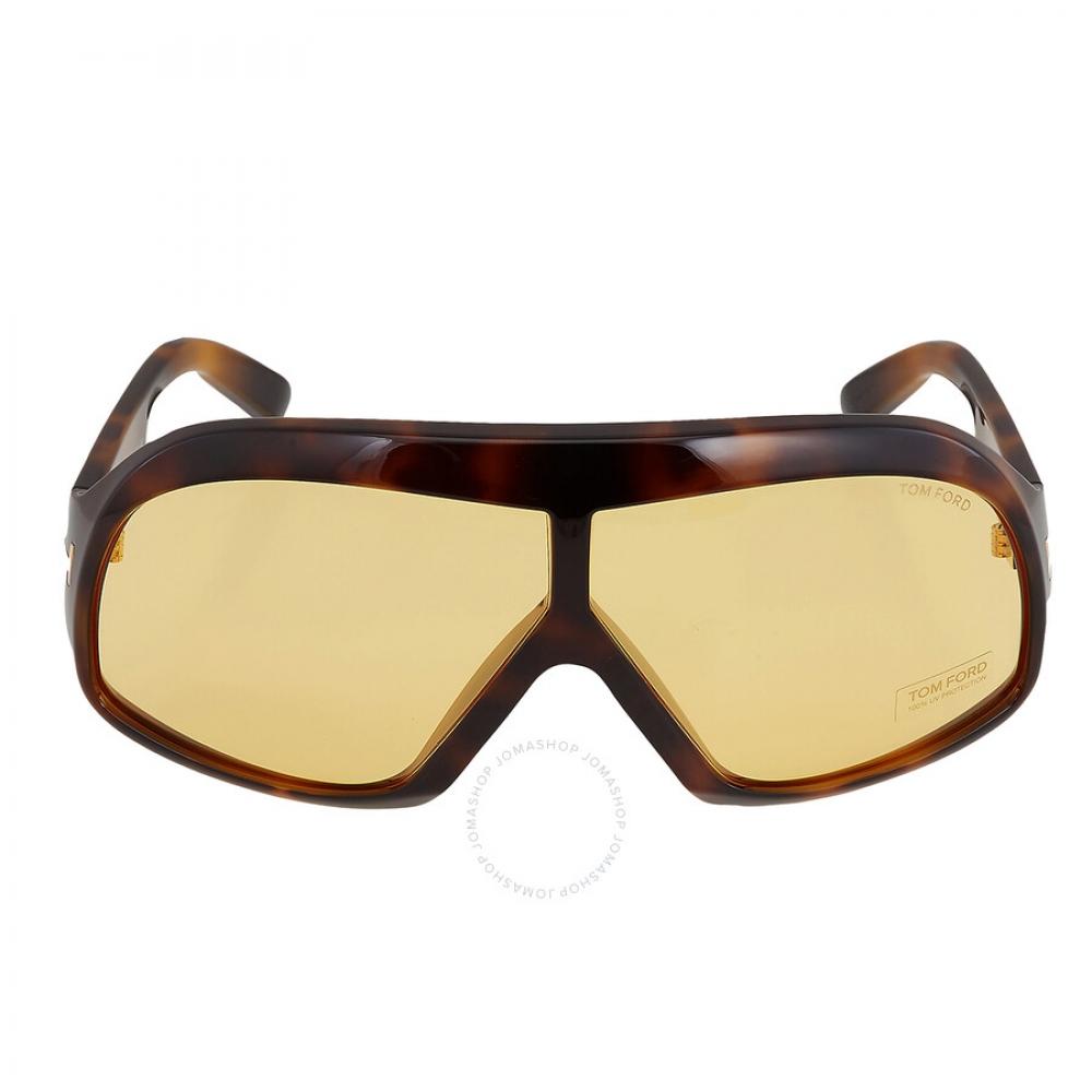 

Tom Ford Cassius Amber Mask Unisex Sunglasses FT0965 52E 78