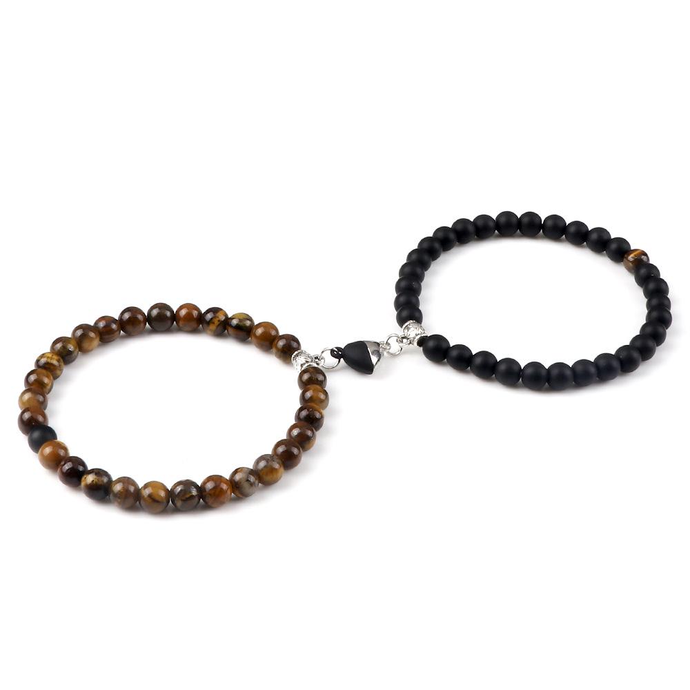 Heart-Shaped Magnetic Couple Bracelet - Best Friend or Sister Gift for Boyfriend - Japanese Korean Student Wristband In Stock