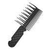 Escova Desembaraçadora de Cabelo Desembaraçadora Pente Modelador Dentes Largos Anti Nós Pente 2 em 1 para Cabelo Molhado Seco Plástico