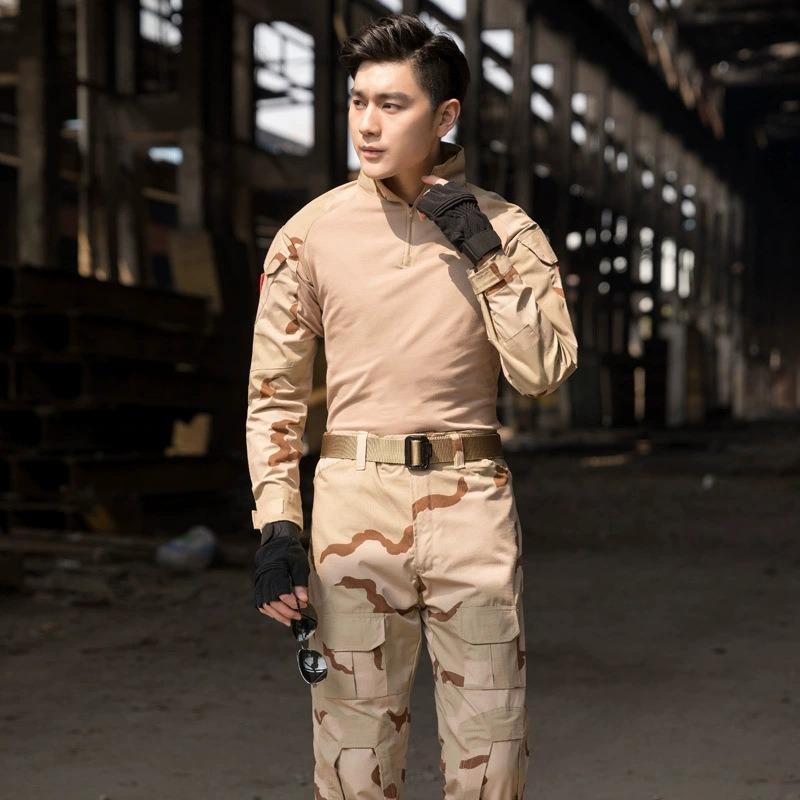 Costumes Verts Uniforme d'Extérieur Vêtements pour Hommes Survêtement Chemises Pantalons Cargo Paintball Ensembles pour Hommes Résistant à l'Usure