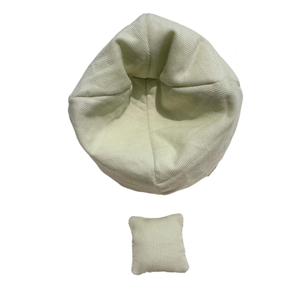 Doll Display Furniture Handmade Corduroy Bean Bag Chair For 17Cm Dolls Mini Sofa Pillows Cute Desktop Decoration Doll Accessory