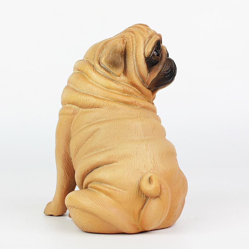 Wildlife Simulation Pug Figurine Toy for Kids