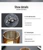 Large Glass Ashtray with Lid for Home, Office, Bar, or Restaurant