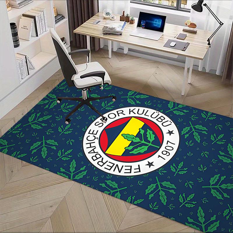 1pc Fenerbah?e Sports Club,Emblem,Pattern Office Carpet Soft Polyester Entrance Carpet Washable Non