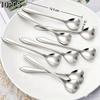 10Pcs Gold Stainless Steel Flower Shaped Spoons Design Rust Resistant Reusable For Coffee Dessert