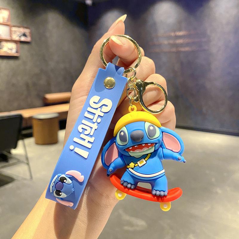 Adorable Stitch Keychain Backpack Decoration Pendant Birth Date Present great for daily use perfect for gifting