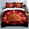 Luxury Floral Decorative Set Soft Comfortable Duvet Cover Bedding Set Included 1*Duvet Cover & 2*Pillowcases, Gift