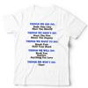 Grappig Muziektekst T-shirt Unisex Rock Pop Songtitels Muziekliefhebber Cadeau Grafisch