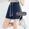 MJ STYLE Women's Colorblock High-Waist A-Line Shorts