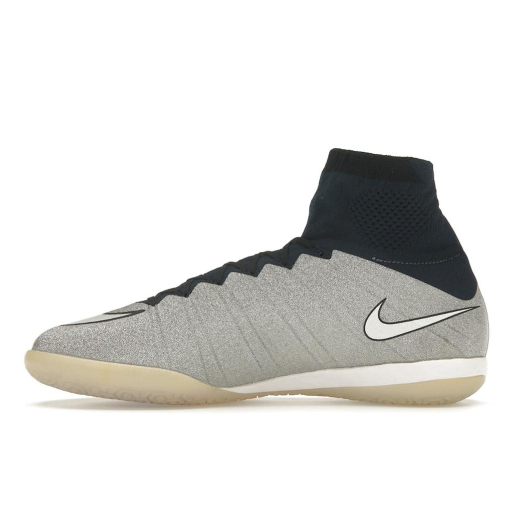 Nike MercurialX Proximo SE IC Metallic Silver Dark Obsidian Unisex Sneakers White Black 805030-014