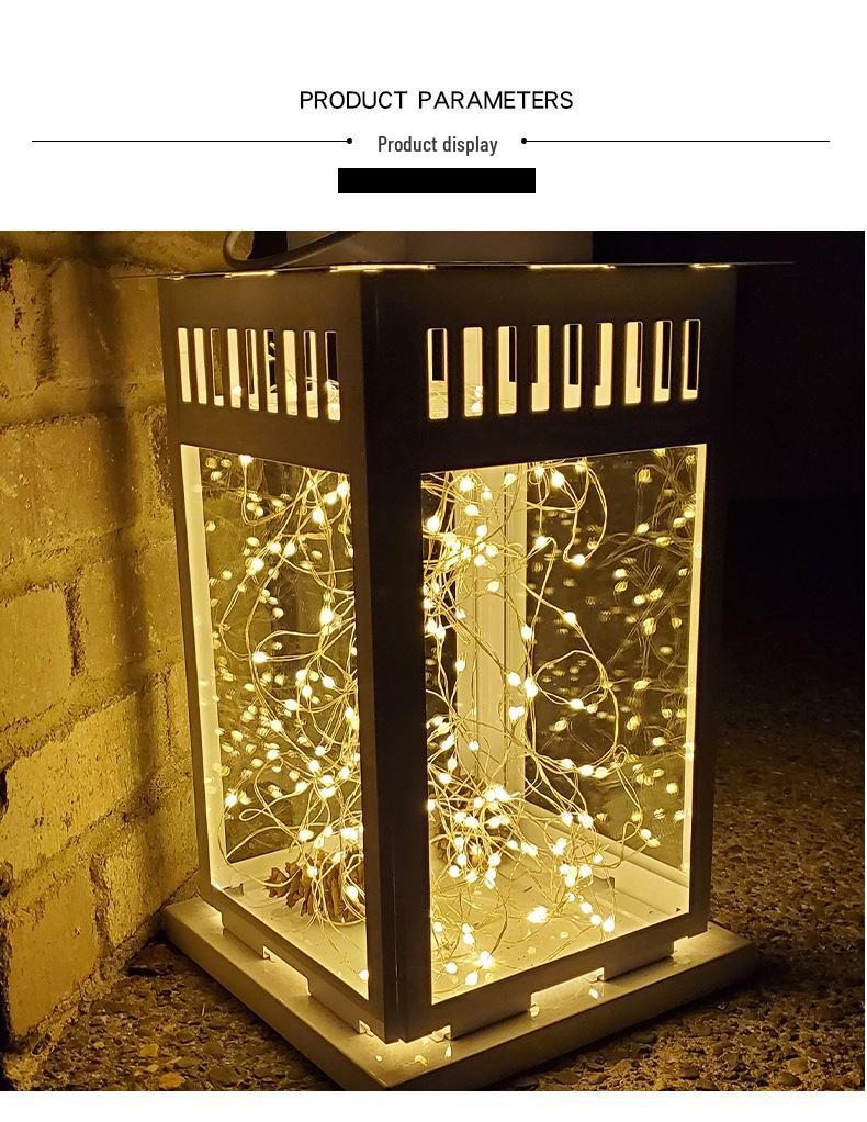 Solar-Powered LED Copper String Lights for Outdoors - Waterproof Starry Sky Christmas Decorations