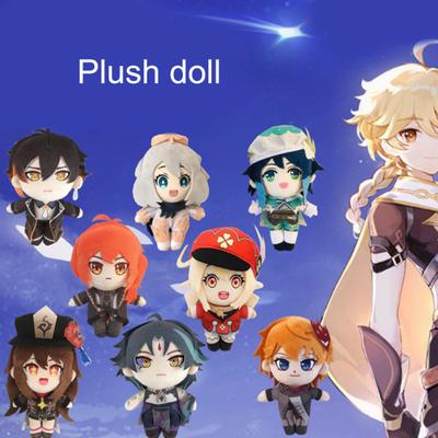 Stuffed Toy Anti-deformed Elastic PP Cotton Cartoon Genshin Impact Doll for Kids