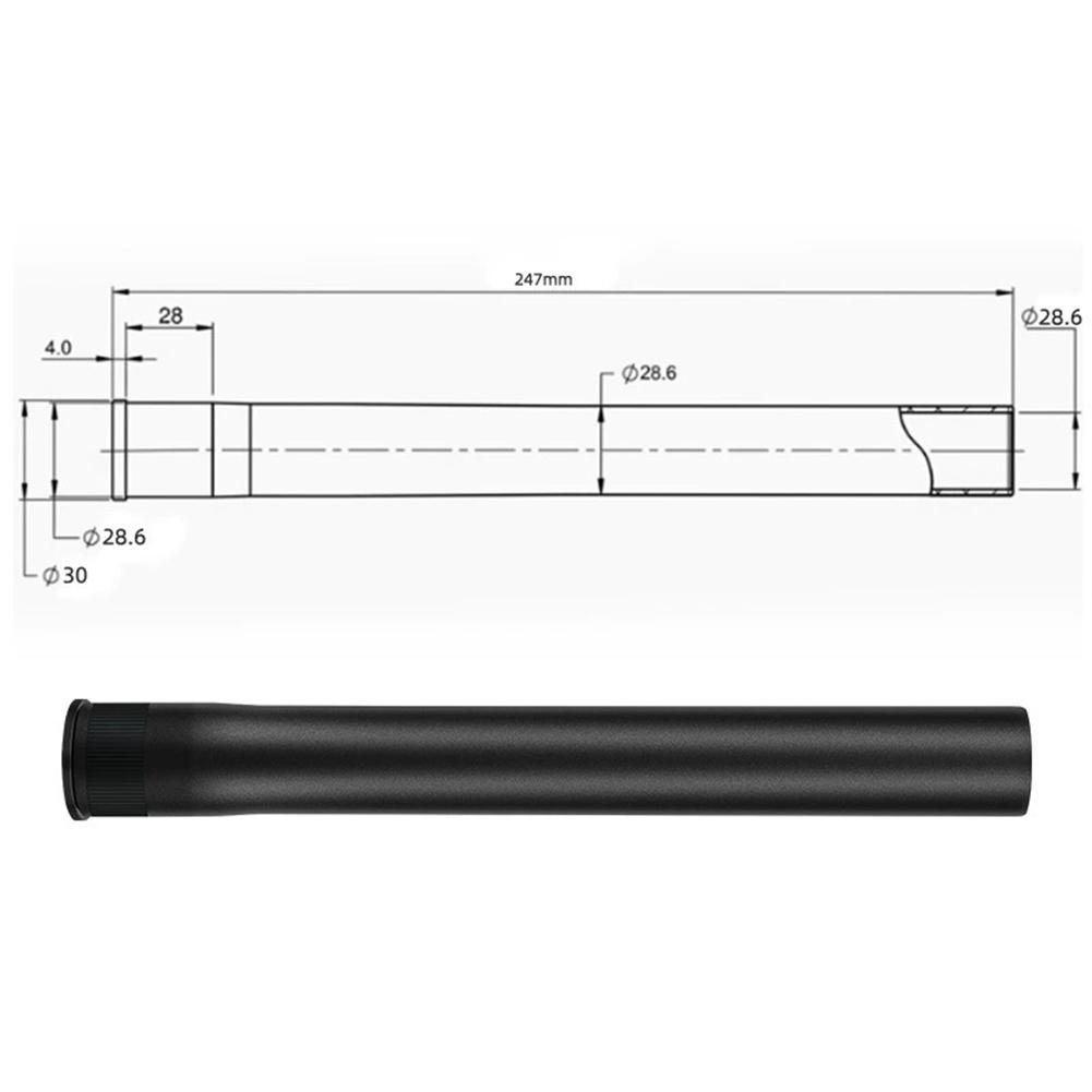 Black Color Fork Riser Front Fork Extension Head Tube