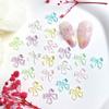 Jelly Color Ice Transparent Bowknot Nail Art Accessories Resin 3D Small Bow Versatile Ins Wearable Nail Decorations