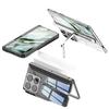 Motorola RazrFold Magnetic Electroplated Phone Case with Stand - Transparent, Foldable, Protective Cover